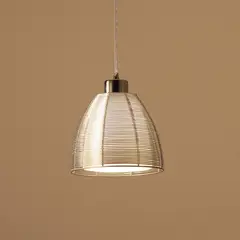 JUST HOME COLLECTION - Lámpara Colgante Transparente 1L E27