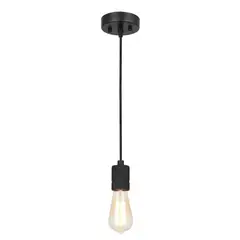 JUST HOME COLLECTION - Lámpara Colgante Capy Negro 1L E27