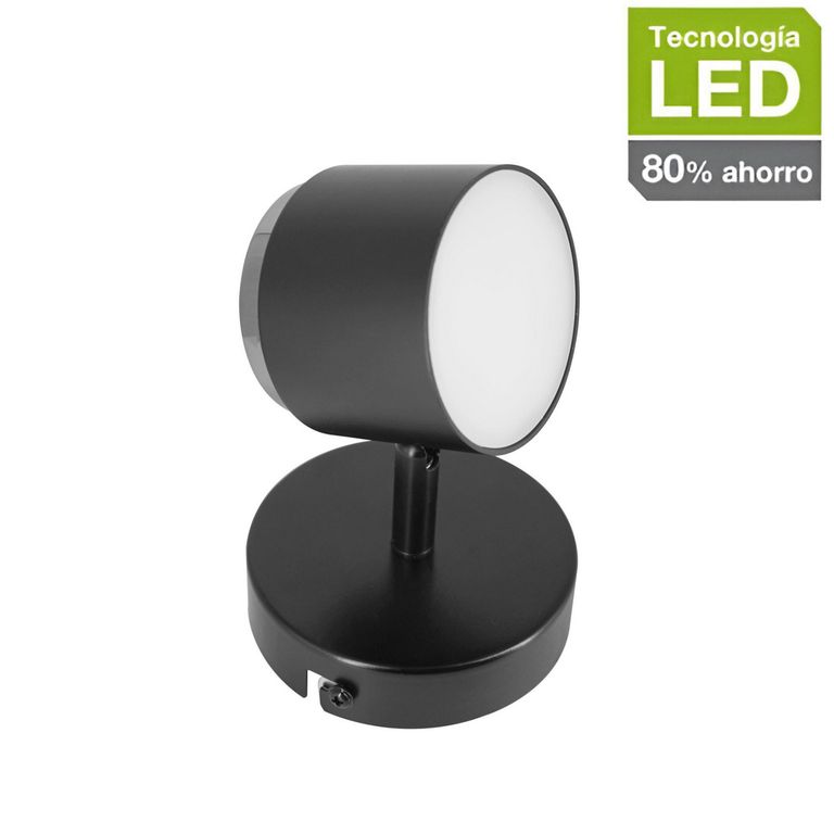 Aplique LED Kivu 1 Luz Negro