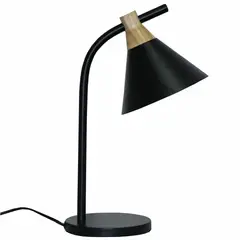JUST HOME COLLECTION - Lámpara De Escritorio Astris Negra 1L E27