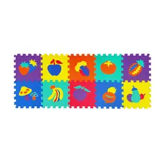 JUST HOME COLLECTION - Piso De Goma Diseño Eva Frutas 30x30 cm 10Pzs