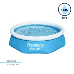 BESTWAY - Piscina Inflable 244x61cm Fast Set