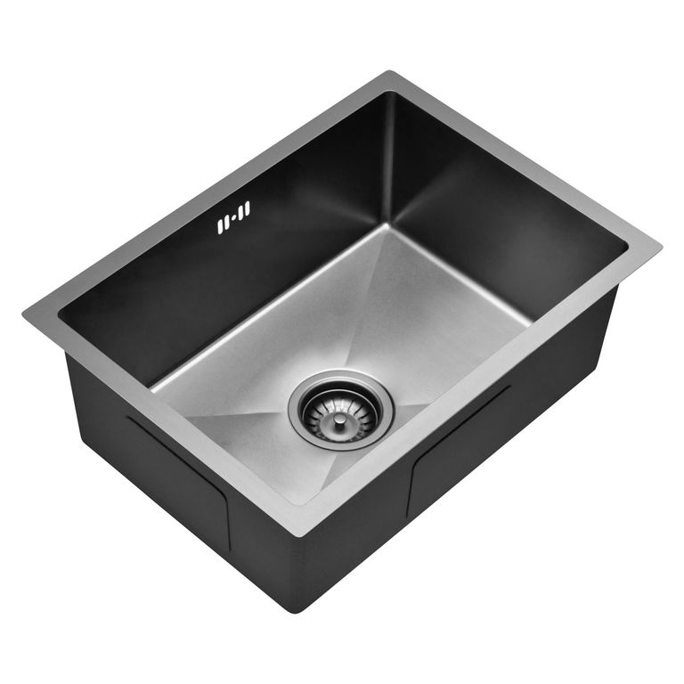 Lavadero de Cocina Acero Inoxidable 1 Poza Negro 45x58cm