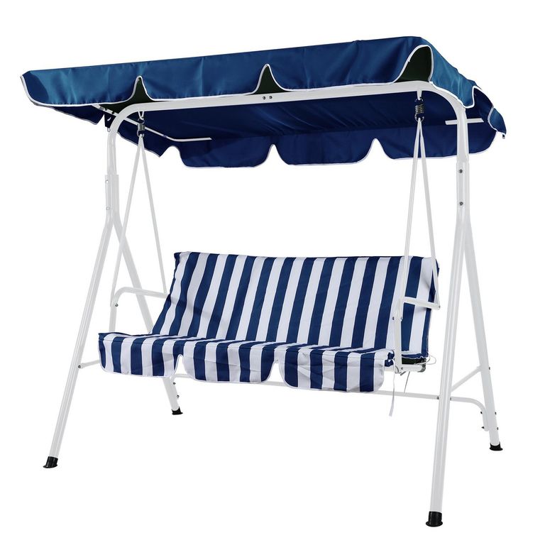Repuesto Cojín / Toldo Sillón Columpio 3P Azul