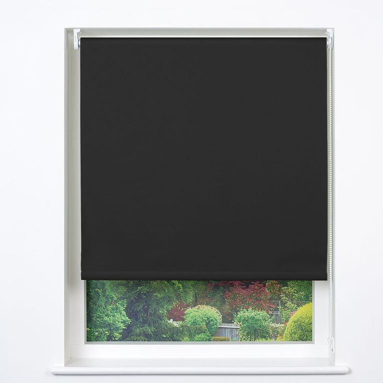 Cortina Roller Black Out 120x165cm Gris Oscuro