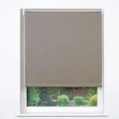 JUST HOME COLLECTION - Cortina Roller Black Out 100x100cm Gris Claro