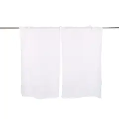JUST HOME COLLECTION - Cortina de Cocina Set x3 Broderie 140x38cm Blanco