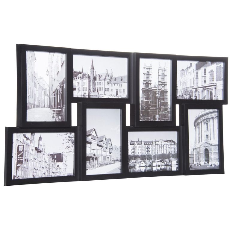 Mosaico Marco Para Foto Negro 8x9x14cm