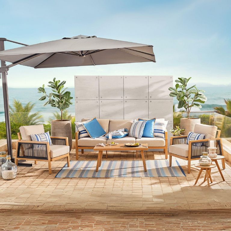 Juego de Living de Terraza Andalucia 5 Personas Beige