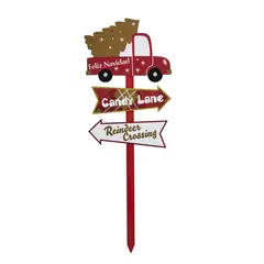 DEAR SANTA - Estaca Navidad 90cm Surtido