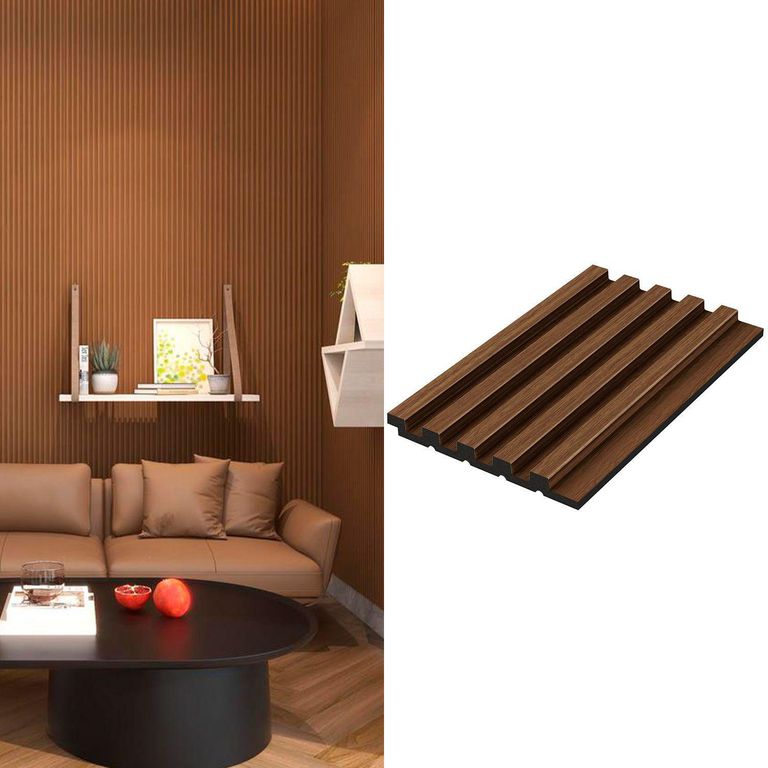 Wall Panel Interior Brown 240x12cm 0.28m2 - Venta por Unidad