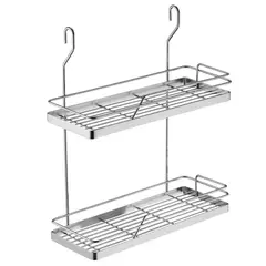 JUST HOME COLLECTION - Canastillos Doble Multiuso Acero Inoxidable