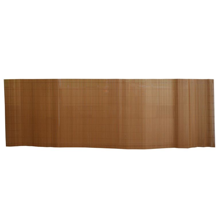 Cerco para jardín Enrollable PVC Café 300x100cm