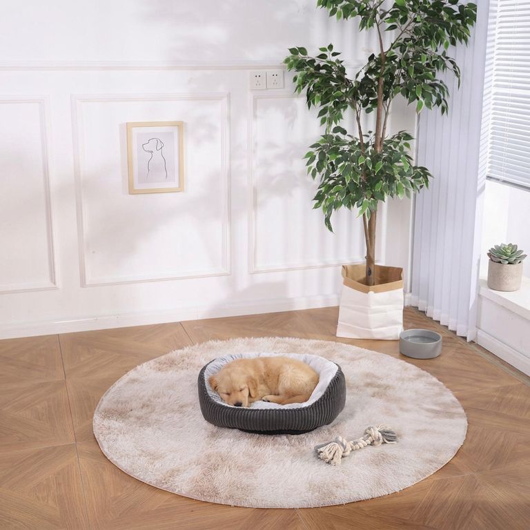 Cama redonda para perro raza mediana 45 x 55 x 17 cm color aleatorio