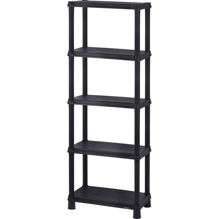 Estante Plástico 5 Niveles 173x61x30cm Negro