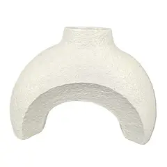 HOMY - Florero Arco Blanco 14cm
