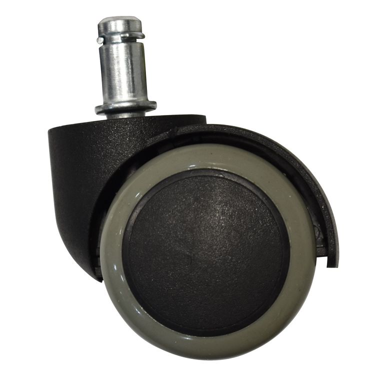 Rueda Giratoria 2" Negro con Gris 30Kg