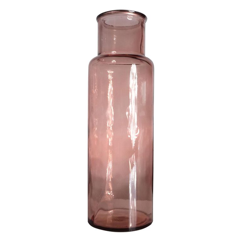 Jarrón Noa de Vidrio Rosa 45cm