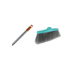 KLEINE WOLKE - Cabo Madera PVC 120cm + Repuesto Escoba De Plástico Suave Kleine 35Cm
