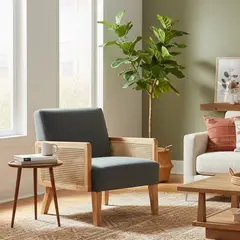 JUST HOME COLLECTION - Sofá 1 Cuerpo Poltrona Pahadron Gris