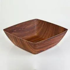 JUST HOME COLLECTION - Bowl Cuadrado 29cm efecto madera