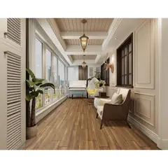 HOLZTEK - Porcelanato Café Maderado 20X100cm 1m2 Woody Oak Brown