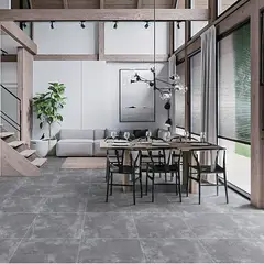 HOLZTEK - Gres Porcelánico Rústico Gris Oscuro 60x60 1.44 m2