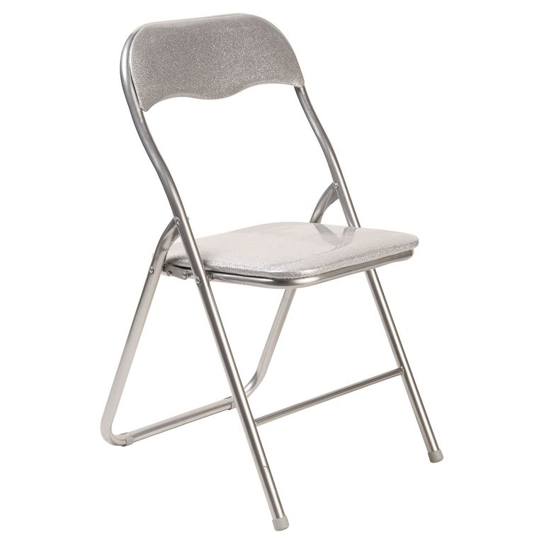 Silla Plegable Plateada