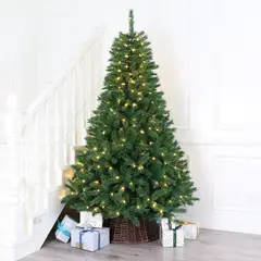 DEAR SANTA - Árbol de Navidad 200cm 280 Luces LED Verde