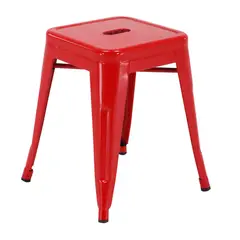 JUST HOME COLLECTION - Banco Bar Tolix Rojo