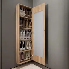 JUST HOME COLLECTION - Zapatera con Espejo Melamina Duna