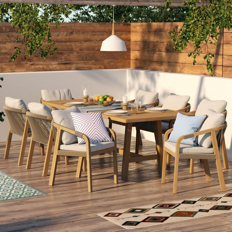 Juego de Comedor de Terraza Lucca para 8 Personas