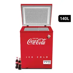 NOSTALGIA - Congeladora Nostalgia 140L Coca Cola CKRFCF50CR Rojo