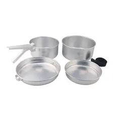 KLIMBER - Set de Cocina de Aluminio para Camping 5 Piezas