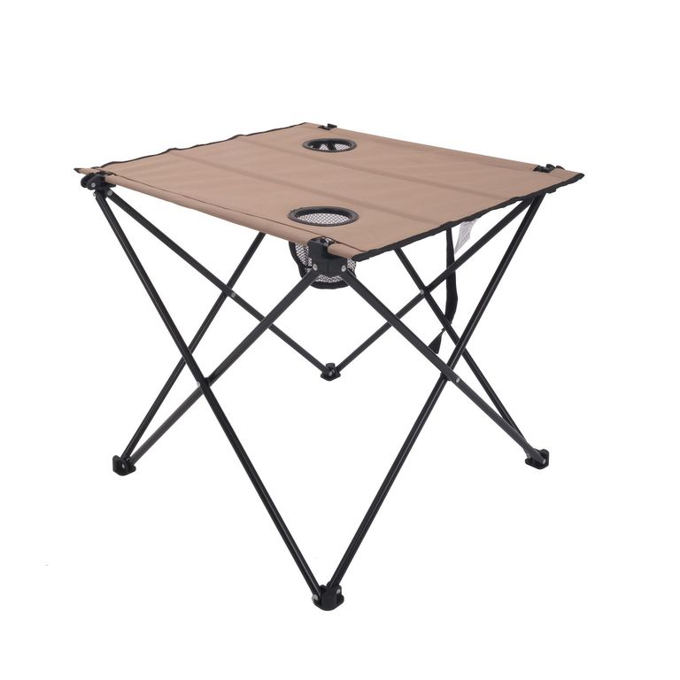 Mesa de Camping Portatil 53x61x51 Beige