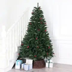 DEAR SANTA - Árbol de Navidad 210cm 1056 Ramas Berries Verde