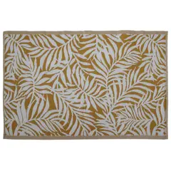 JUST HOME COLLECTION - Alfombra de Terraza Vintage Mostaza/Blanco 180x120cm