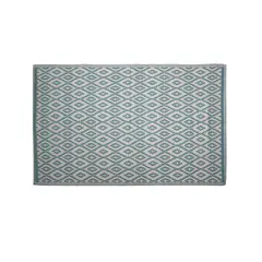 JUST HOME COLLECTION - Alfombra de Terraza Nordica Turquesa/Blanco 230x160cm