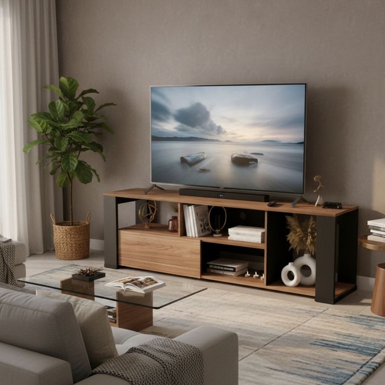 Mesa de TV 65" Melamina Covalt