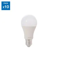 DAIRU - Pack de 10 Focos LED Luz Fría A60 11W E27