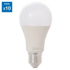 DAIRU - Pack 10 Focos LED Luz Fría A60 9W E27