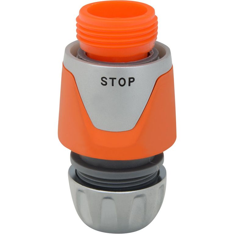 Conector de Manguera Rápido 1/2 Con Stop Premium