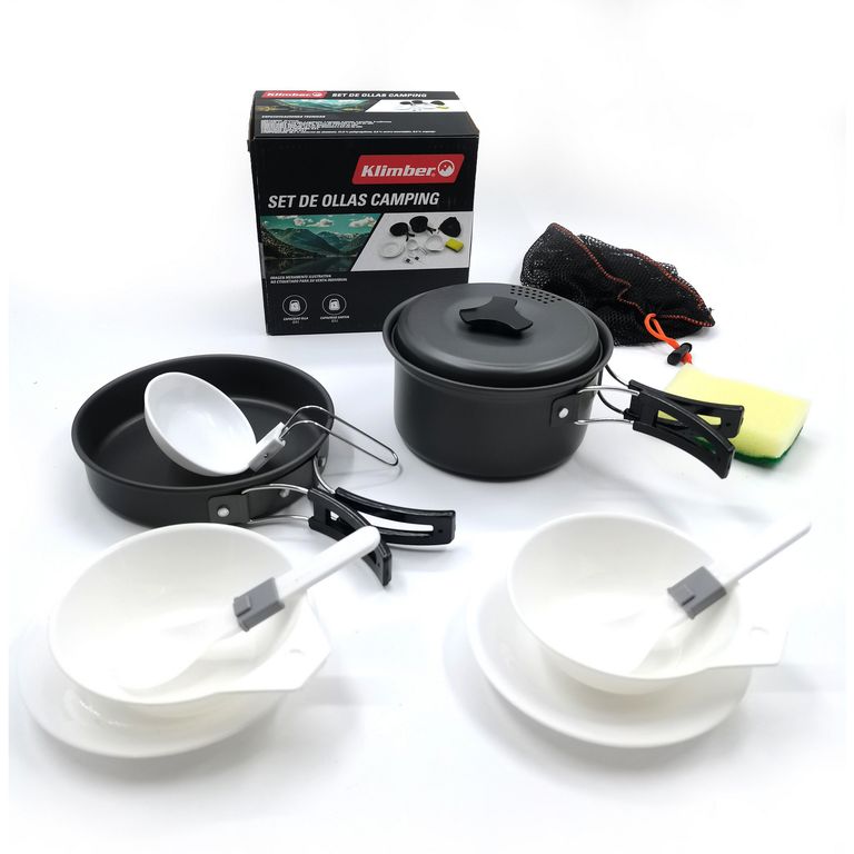 Set de Olla y Sarten para Camping