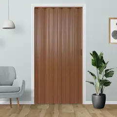HOLZTEK - Puerta Plegable PVC Tivoli 120x200 Caoba