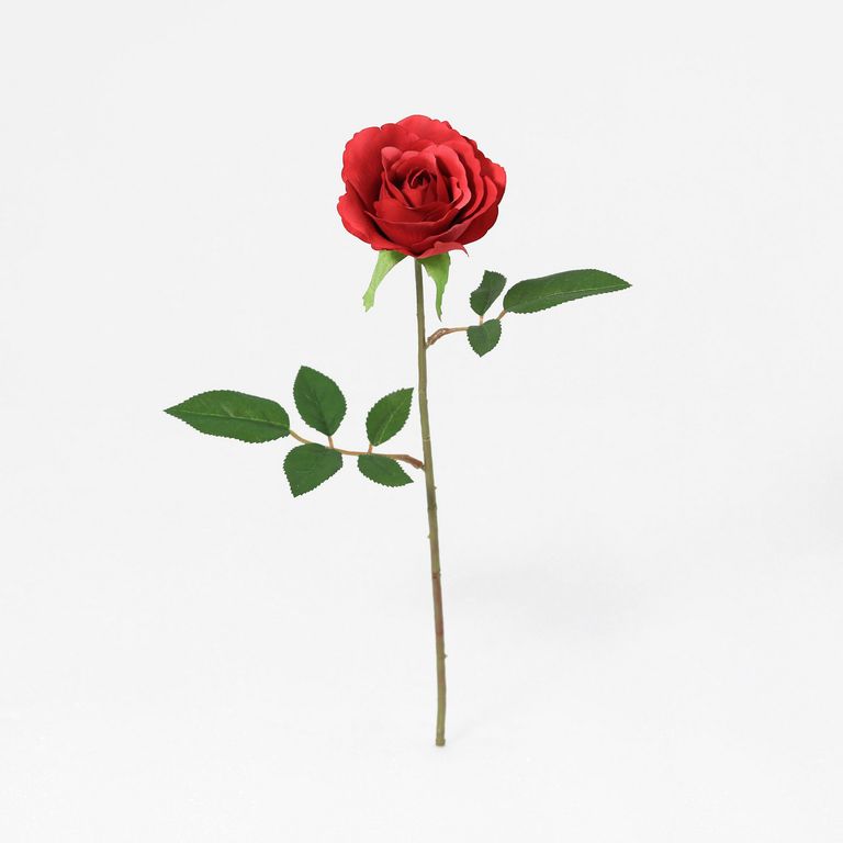 Vara Rosa Artificial Roja 48 cm