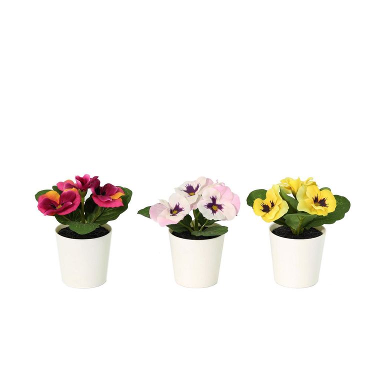 Set de 3 Flores Artificiales 12cm
