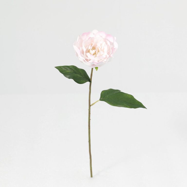 Vara de Flor Artificial Peonia Blanca 54cm