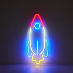 JUST HOME COLLECTION - Lámpara LED Neon Rocket