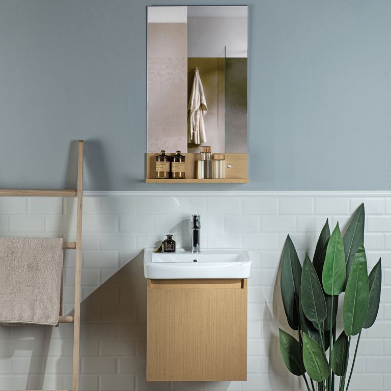 Combo Mueble de Baño Rio 43cm + Espejo con Repisa
