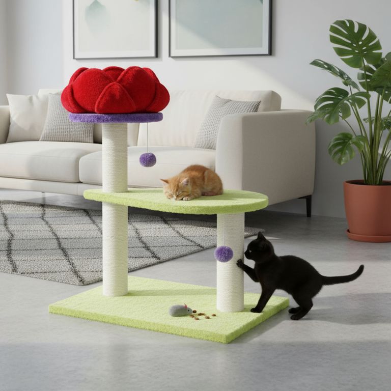 Rascador de Gato Flor 77 cm